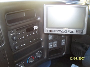 Driver's command center - monitor for cameras