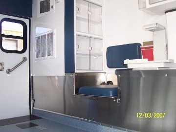 Customized Interior. Stainless steel,Lexan,etc. all surfaces cleaned,and polished.