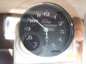 clock inside rear view mirror