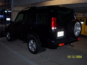  Black SUV after machine polish and Zymol handwax